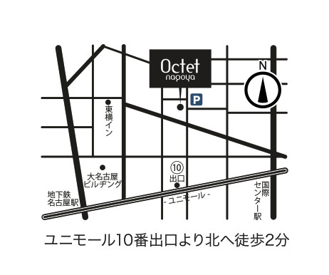 Octet nagoya　地図